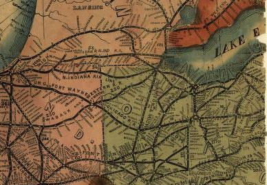 Lloyds American railroad map