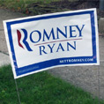 Political yard sign