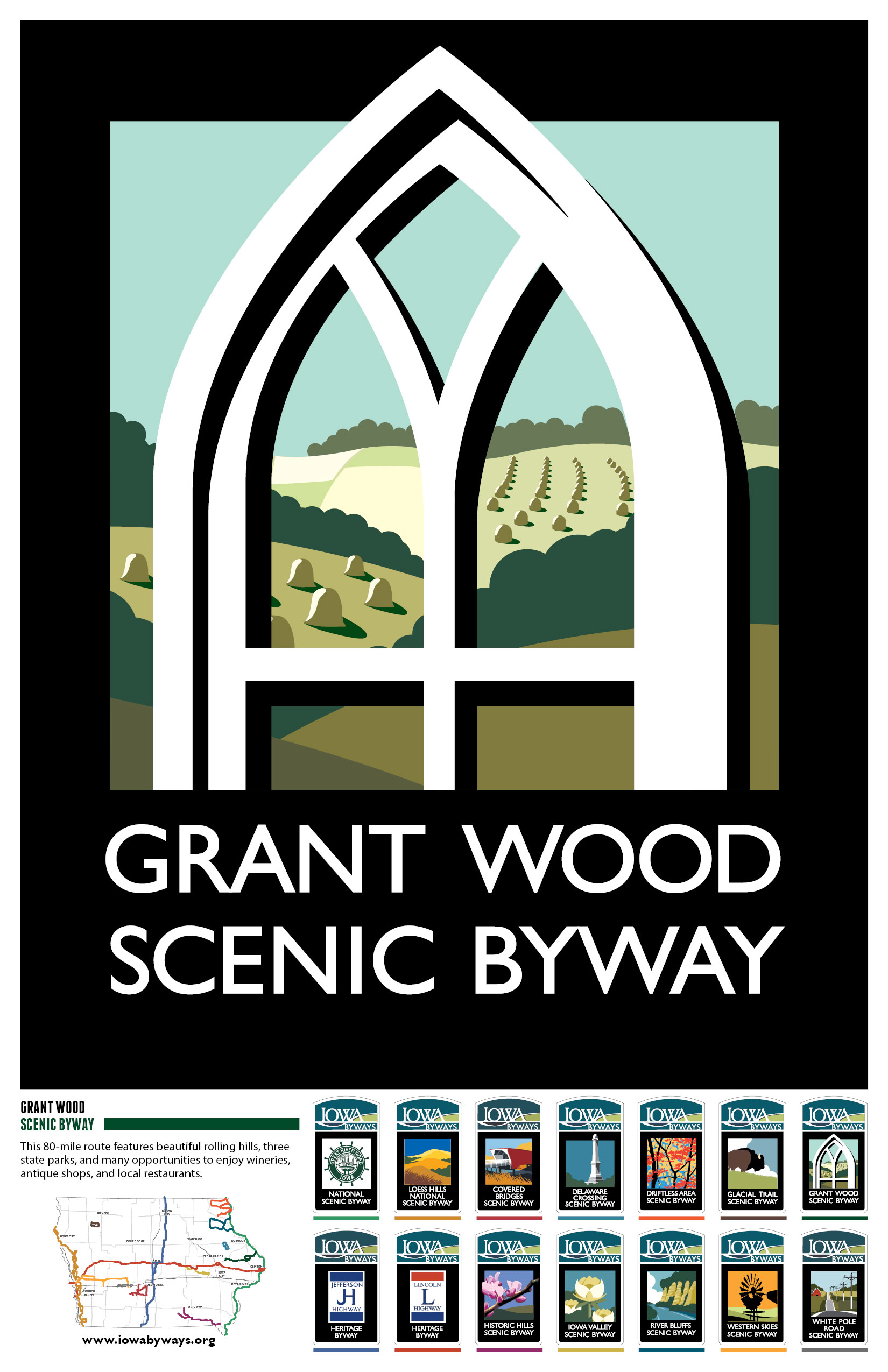Grant Wood Poster