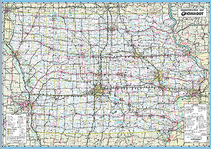 Iowa Transportation Map