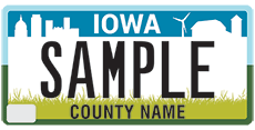 'Sample' Iowa plate