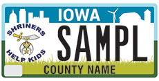  Shriners License Plate Application