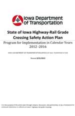 State of Iowa Highway-Rail Grade Crossing Safety Action Plan