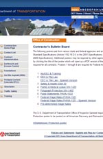 Contractor's Bulletin Board