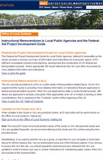 Instructional Memorandums to Local Public Agencies and the Federal-Aid Project Development Guide