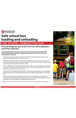 Safe school bus loading and unloading - Administrators