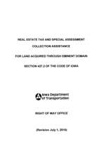 Real Estate Tax and Special Assessment Collection Assistance for Land Acquired Through Eminent Domain