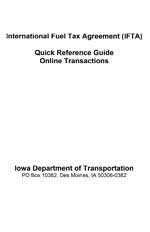 International Fuel Tax Agreement (IFTA)- Quick Reference Guide - Online Transactions