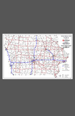 National Highway System Map - Iowa
