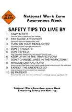 National Work Zone Awareness Week - Safety Tips to Live By