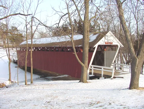Photo of the Cutler Donahoe Bridge in Madison County, Iowa