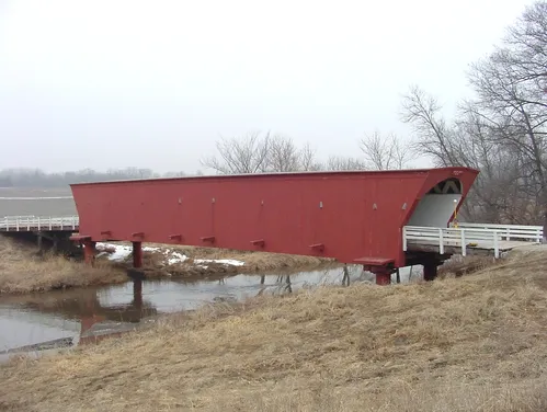 Photo of Hogback Bridge in Madison County, Iowa.