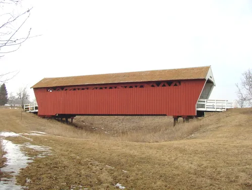 Photo of the Imes Bridge in Madison County, Iowa.
