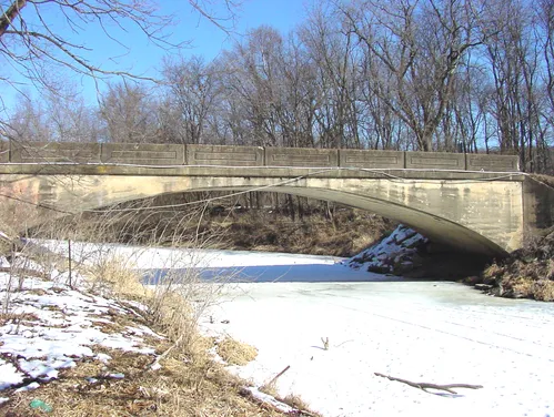 Photo of the East Indian Creek Bridge in Story County, Iowa.