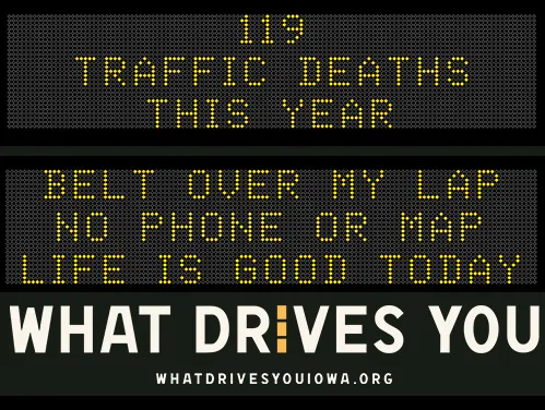Roadside Chat text message and 119 traffic deaths this year.
