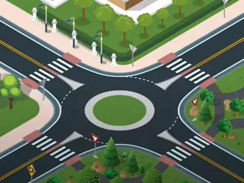 Roundabout in Community