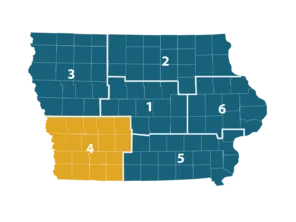 District 4 location map