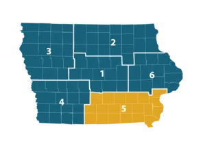 District 5 location map