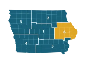 District 6 location map