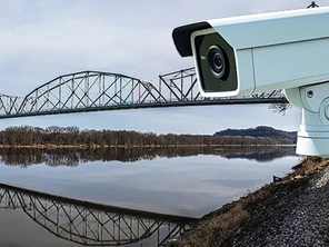 Camera overlooking Lansing Bridge