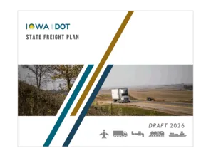Draft 2026 Iowa State Freight Plan cover