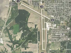 Burlington Airport Aerial