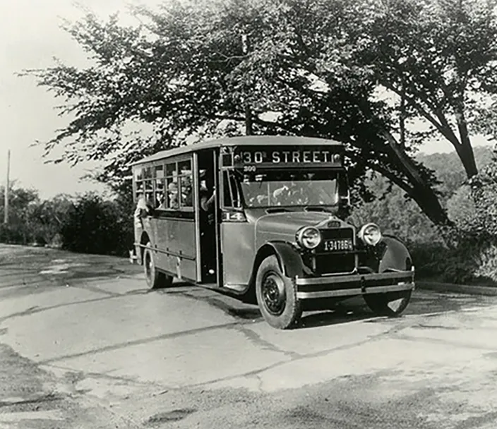 Iowa bus in 1940's