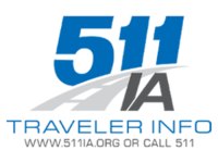 Iowa 511 logo with tagline