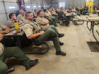 Officers at a training session