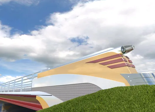 Rendering of Streamliner Bridge - U.S. 169 over the East Fork of the Des Moines River