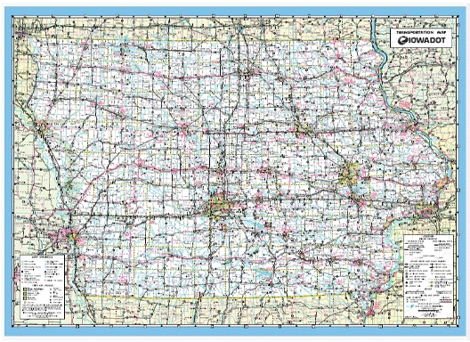 Iowa Transportation Map