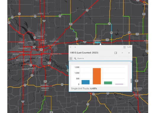 Iowa DOT's interactive maps