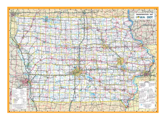 Iowa Transportation Map