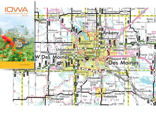 Iowa Transportation Map