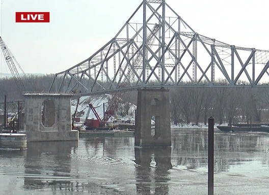 Lansing Bridge before it is torn down