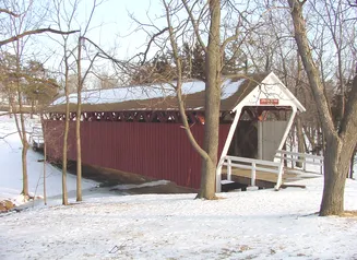 Photo of the Cutler Donahoe Bridge in Madison County, Iowa
