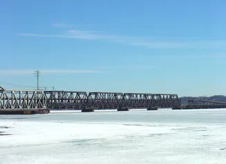 The Ft. Madison Bridge over the Mississippi River