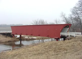 Photo of Hogback Bridge in Madison County, Iowa.