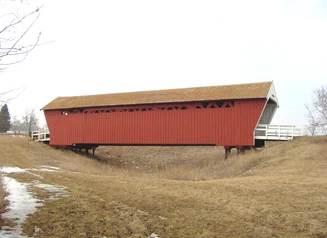 Photo of the Imes Bridge in Madison County, Iowa.
