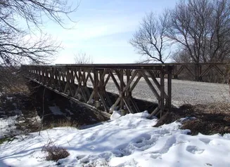 Photo of the Thurman Corporate Line Rd. Bridge in Fremont County, Iowa
