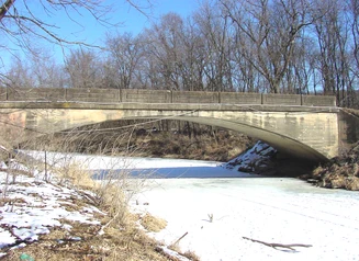 Photo of the East Indian Creek Bridge in Story County, Iowa.