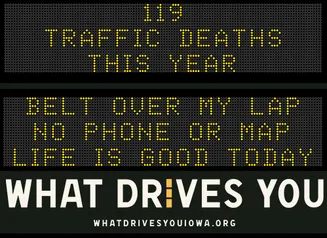 Roadside Chat text message and 119 traffic deaths this year.