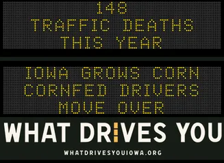 Roadside Chat text image of message 148 traffic deaths this year. Drive like mom - eyes in the back of your head."