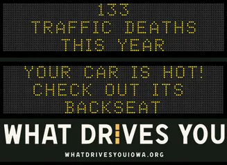 Roadside Chat text image of message "133 traffic deaths this year. 