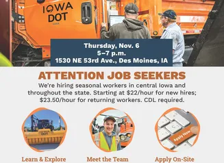 Snowplow drivers and hiring event details