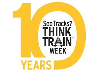 See Tracks? Think Train® Week 10 year anniversary logo