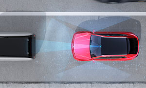 Testing following a car