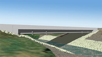 Rendering of Massena Bridge
