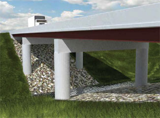 Rendering of US 6 bridge of Keg Creek