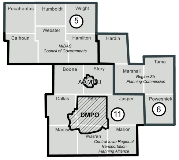 Central MPO/RPA map